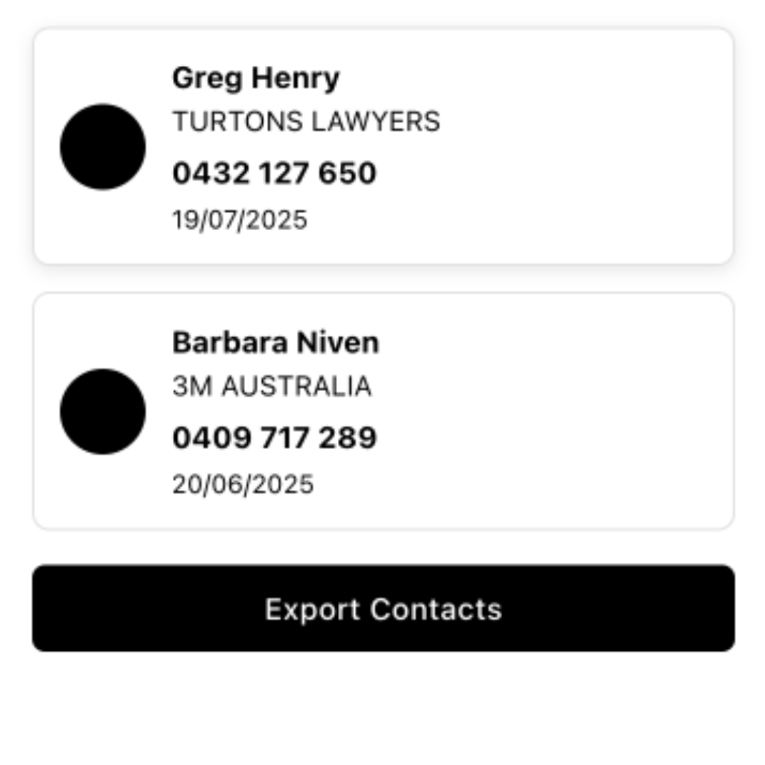 Export Contacts